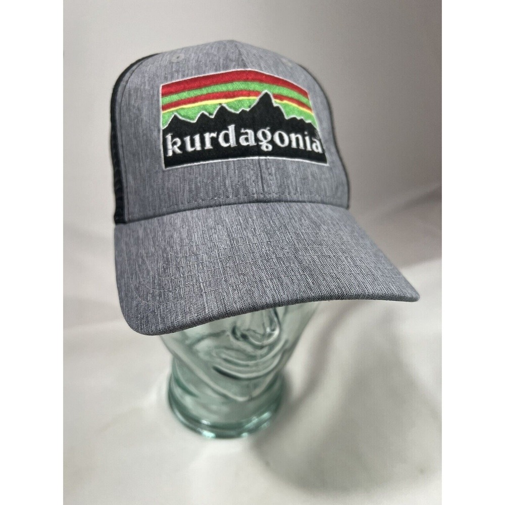 Trucker Hat Gray‎ Black Snapback Embroidered Streetwear Y2K Casual